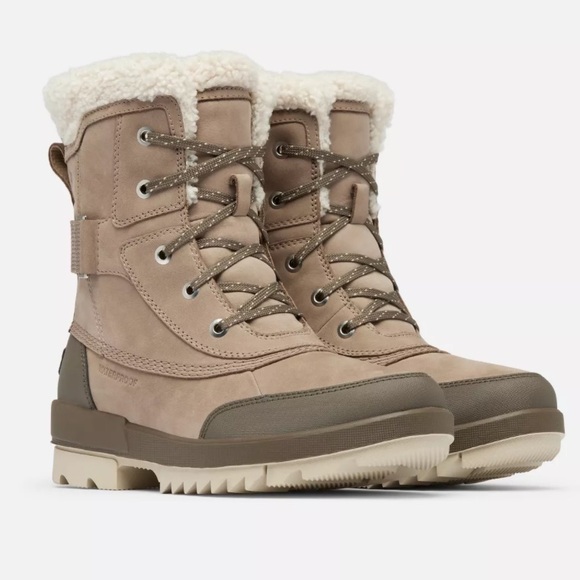 Sorel Winter Boots Tivoli IV Slope Size 10 Womens Lined Waterproof Gray White - Picture 1 of 7